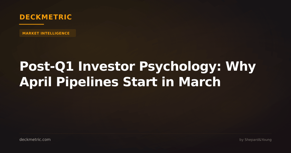 Post-Q1 Investor Psychology: Why April Pipelines Start in March