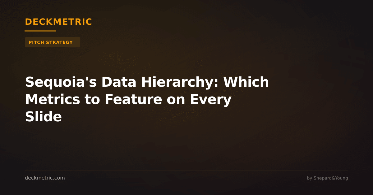 Sequoia's Data Hierarchy: Which Metrics to Feature on Every Slide
