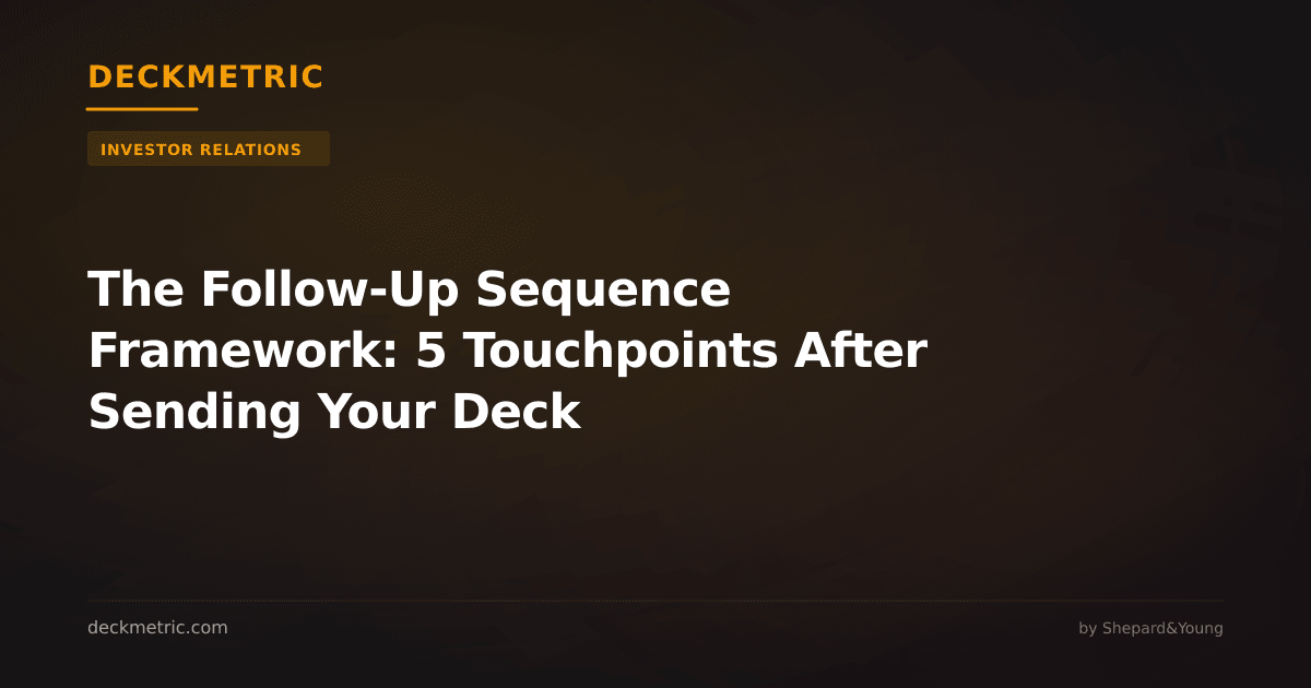 The Follow-Up Sequence Framework: 5 Touchpoints After Sending Your Deck