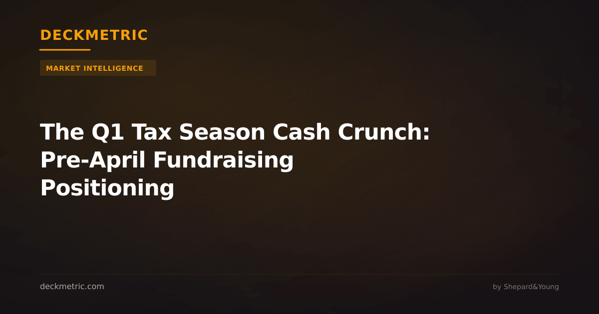 The Q1 Tax Season Cash Crunch: Pre-April Fundraising Positioning