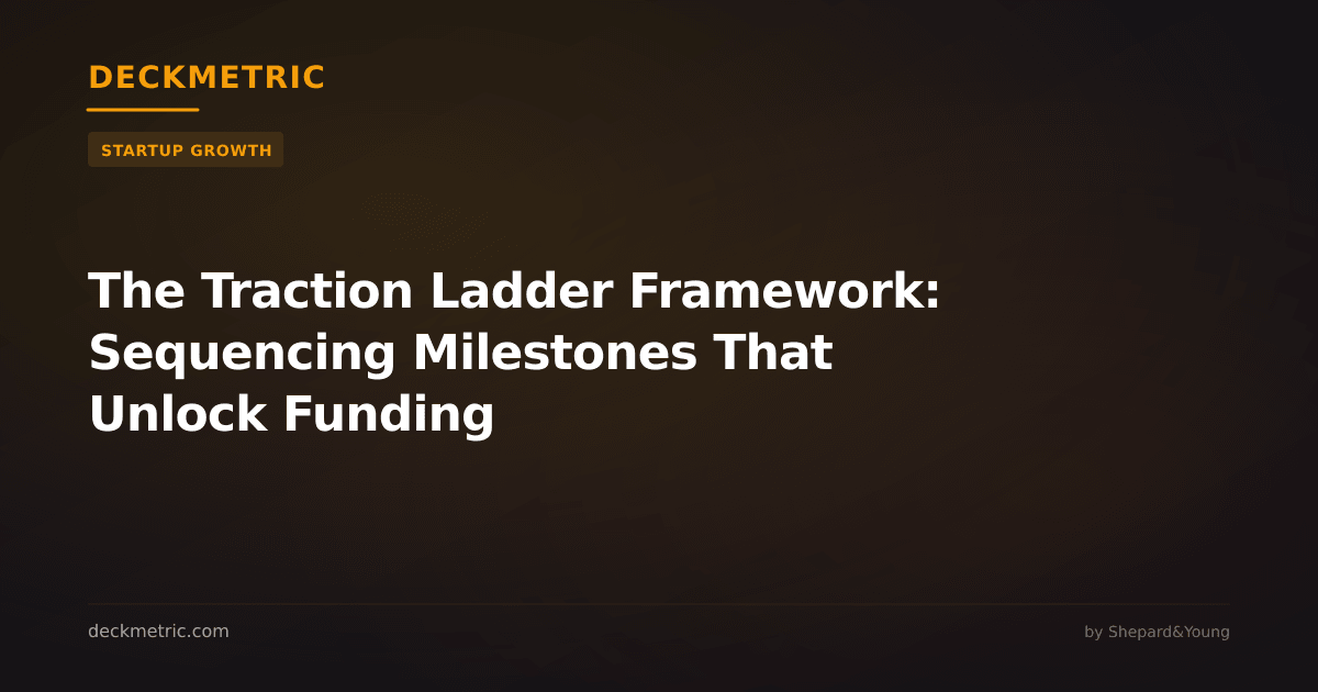 The Traction Ladder Framework: Sequencing Milestones That Unlock Funding